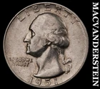 1951-S Silver Washington Quarter - Scarce  Better Date  No Reserve  #G9435
