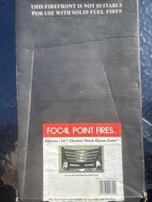 Fire Front for Fireplace in black and gold finish