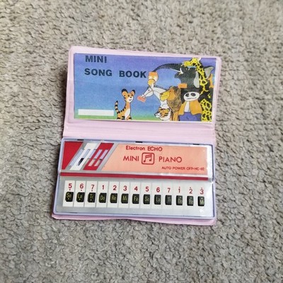 Vintage Electron Echo 1980s Mini Piano Song Book Pink Original