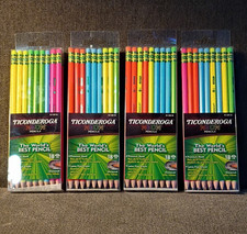 Ticonderoga Neon 2 Wooden Pencils Multi-Color Assorted 18-Count X13018