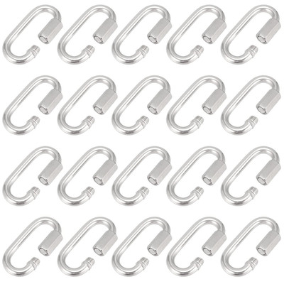 20 Pack 3 Inch Stainless Steel Quick Links, 5/16 Inch M8 Quick Link Chain Connec
