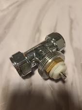 Bi-Directional Thermostatic Towel Rail Radiator Valve 15mm Straight TRV