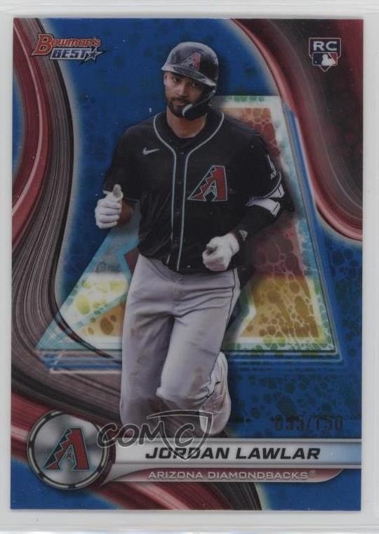 2024 Bowman's Best Blue Refractor /150 Jordan Lawlar #4 Rookie RC 1d4b
