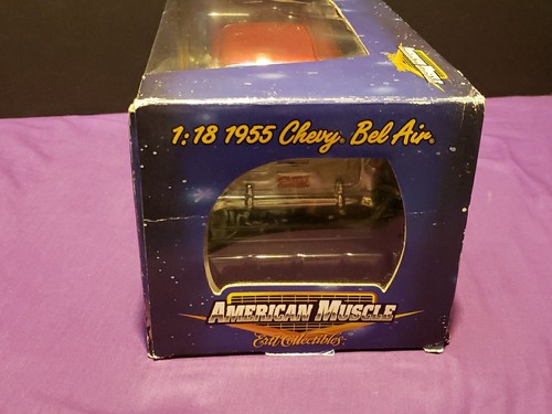 Raro Ertl American Muscle 1955 Chevy Bel Air Steamy Windows 1:18 Diecast Car Difícil de Encontrar - Imagen 17 de 22