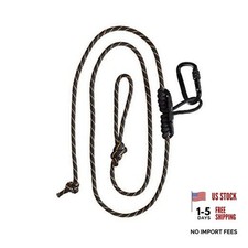Safety Harness Lineman's Rope, Black/Orange