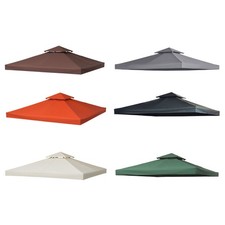 Outsunny Ersatzdach für Metall-Gartenpavillon 3x3m Partyzelt Pavillon Gartenzelt