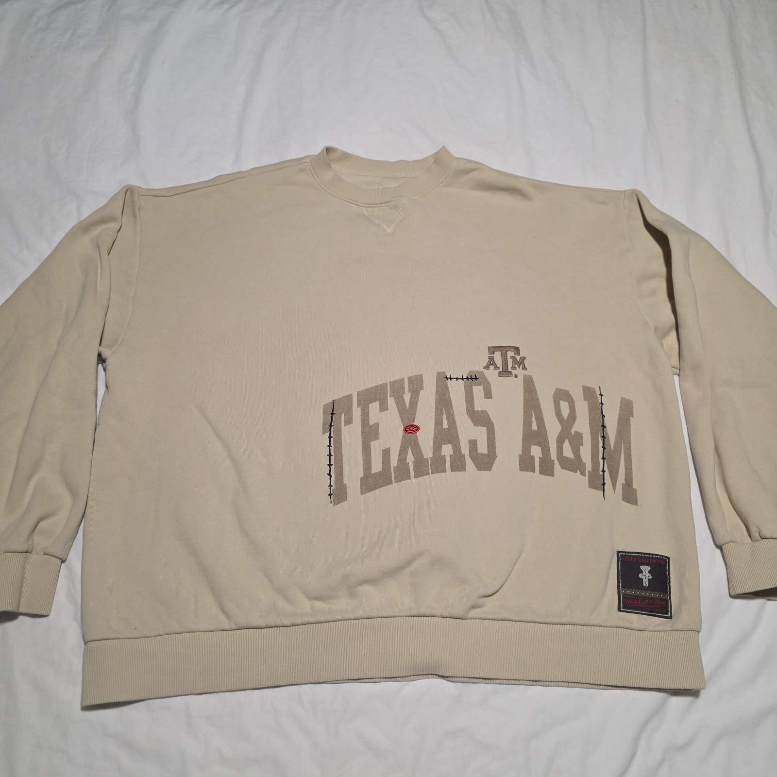 Travis Scott Cactus Jack Texas A&M Mitchell & Ness Crewneck Sweatshirt 2XL RARE