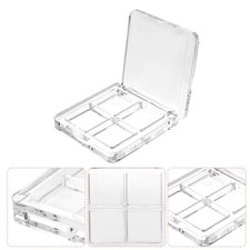 2 PCS Eyeshadow Replacement Box Travel Makeup Empty Palette Containers Lipstick