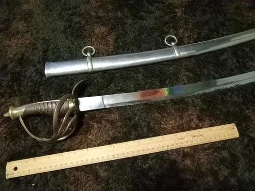 Civil War Sword And Scannard. Replica