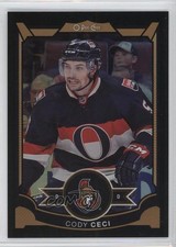 2015-16 O-Pee-Chee Rainbow Foil Black 39/100 Cody Ceci #180 2d8