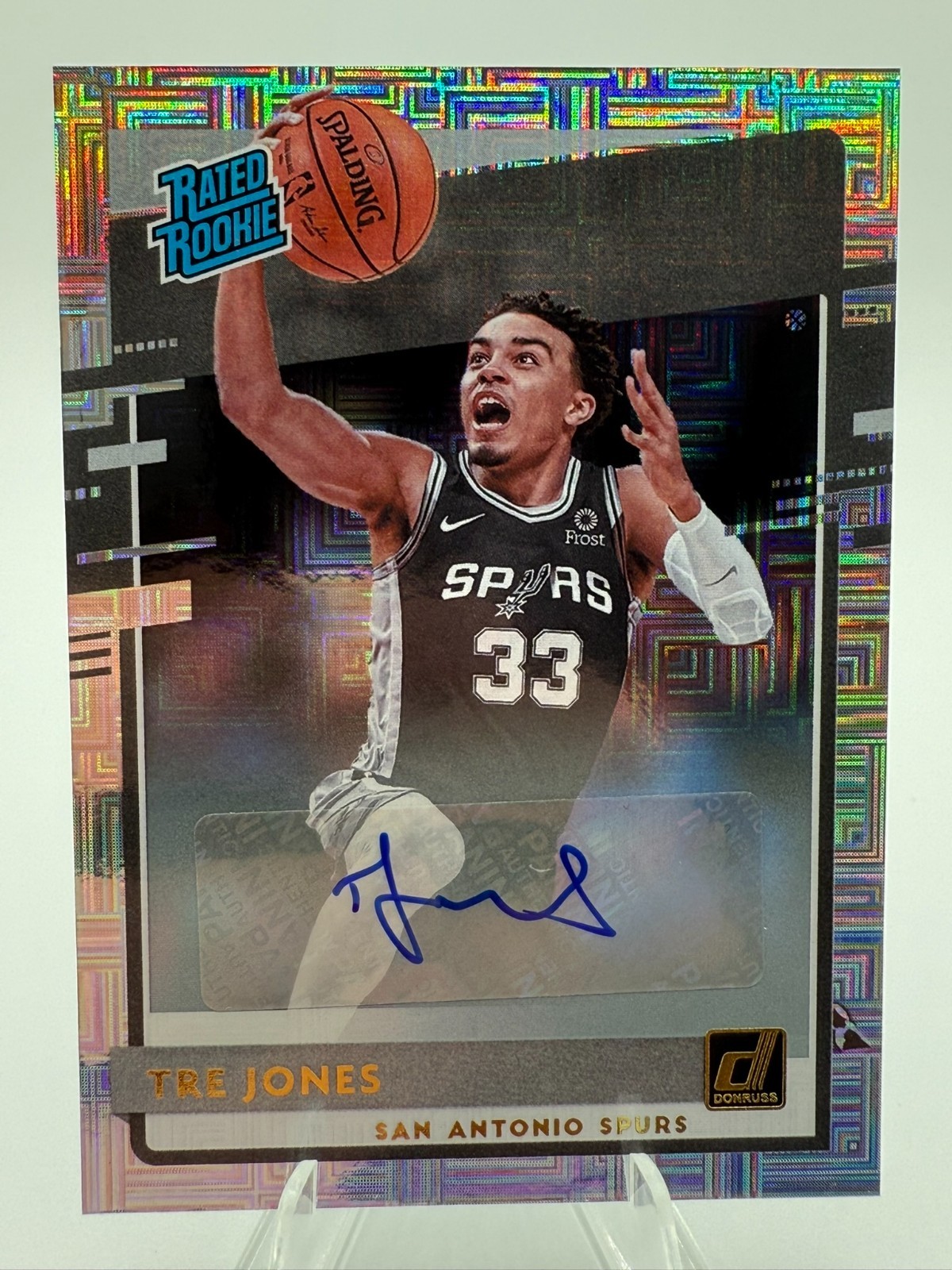 2020-21 Panini Donruss - Rated Rookies Tre Jones #244 Choice Signatures RC Auto