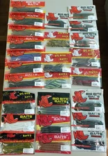 Giant Big Bite Baits Worm Bundle - Awesome Shapes and Colors!