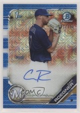 2019 Bowman Chrome Prospects HTA Choice Refractor 107/150 Cam Roegner Auto 7qg