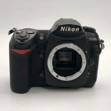 Nikon D200 Digital SLR Camera Black Body with Accessories Good