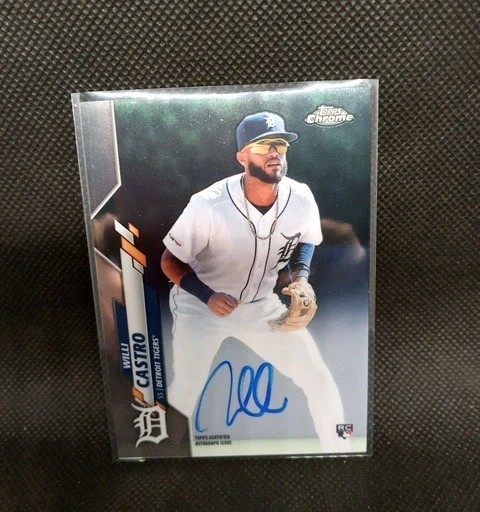 Willi Castro Tigers/Rockies 2020 Topps Chrome  Rookie Autographs Auto RC #RA-WC