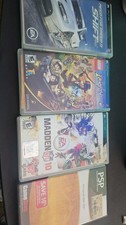 Sony PSP Game Lot. NEED FOR SPEED SHIFT, INDIANA JONES 2, FIFA 08, MADDEN 10.