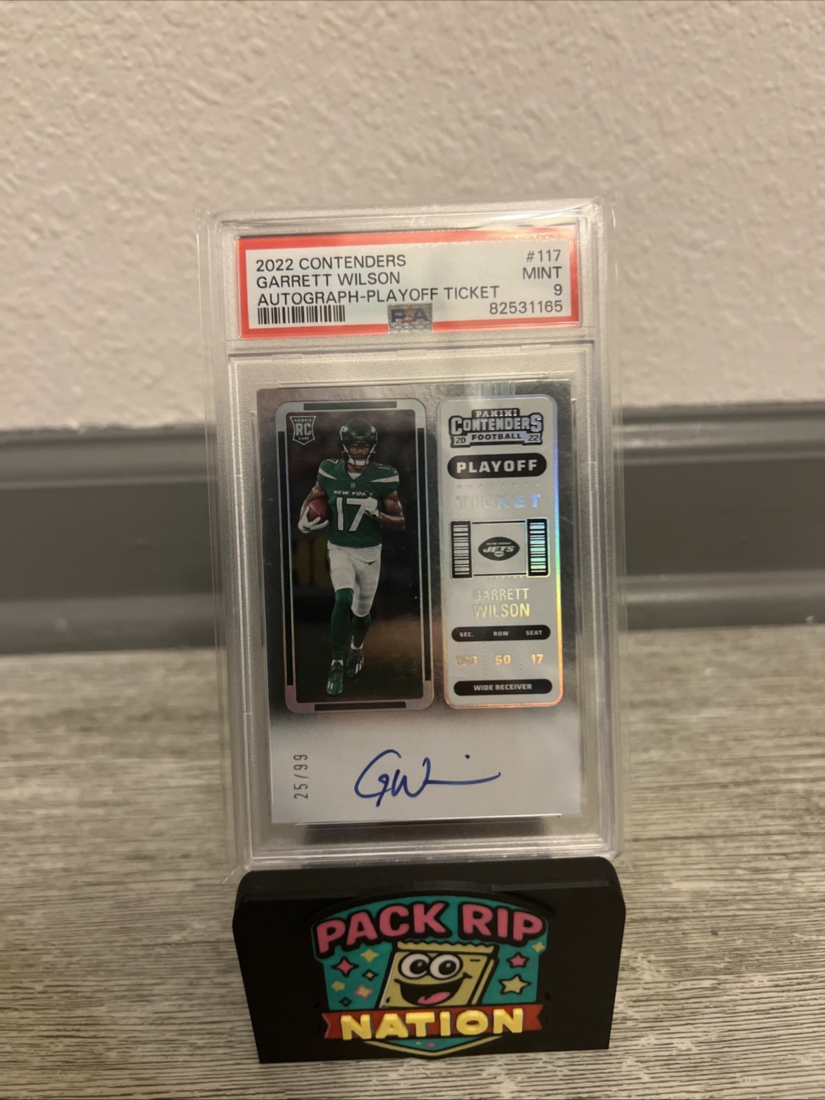 2022 Panini Contenders -Rookie Ticket RPS Garrett Wilson #117 Playoff Ticket /99