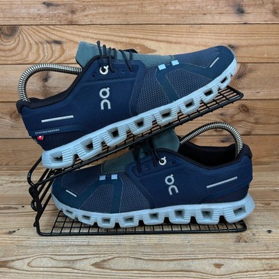 On Running Turnschuhe Herren Gr. UK 7 Cloud 5 Midnight Blue Mesh Gym Swiss Schuhe