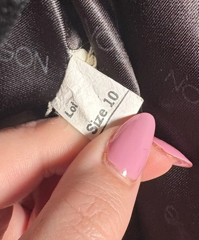 SASSON NY PARIS Mujer Piel Sintética Vintage Negro Talla 10 Foto 3 de 4