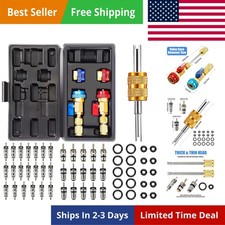R134A R1234YF Valve Core Tool 35 Pcs Air Condition Valve Core Refrigeration S...
