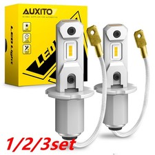 12set Auxito H3 Led Headlight 1000lm Fog Light Bulb Yellow Driving Drl Lamp Ekk