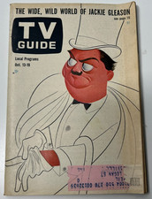 1962 TV Guide Jackie Gleason, Al Hirschfeld, Dinah Shore, Merv Griffin
