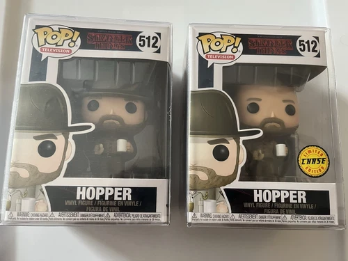 Funko Pop! Stranger Things 2 Hoppers 512 & 512 Chase Exclusive NRFB w/protector