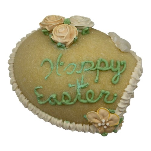 Vintage Easter Spring Egg Sugar Diorama Panoramic Yellow Theme~Roses~5.25” Long - Picture 4 of 10