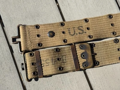 M1936 Pistol Belt In Original Ww Ii Us Field Gear & Equipment for