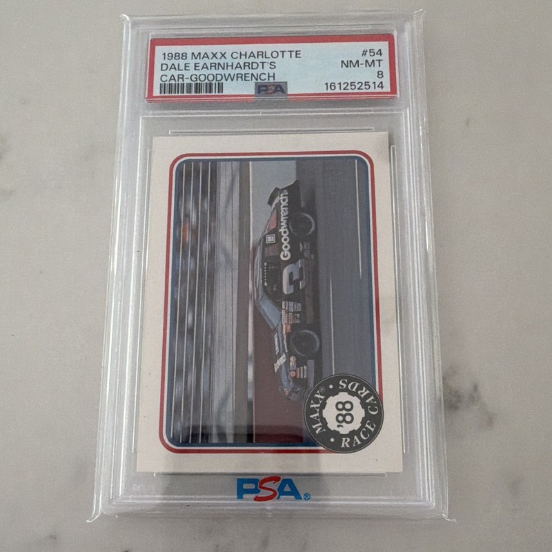 Maxx 1988 Charlotte NASCAR Dale Earnhardt #54 Goodwrench Car PSA 8