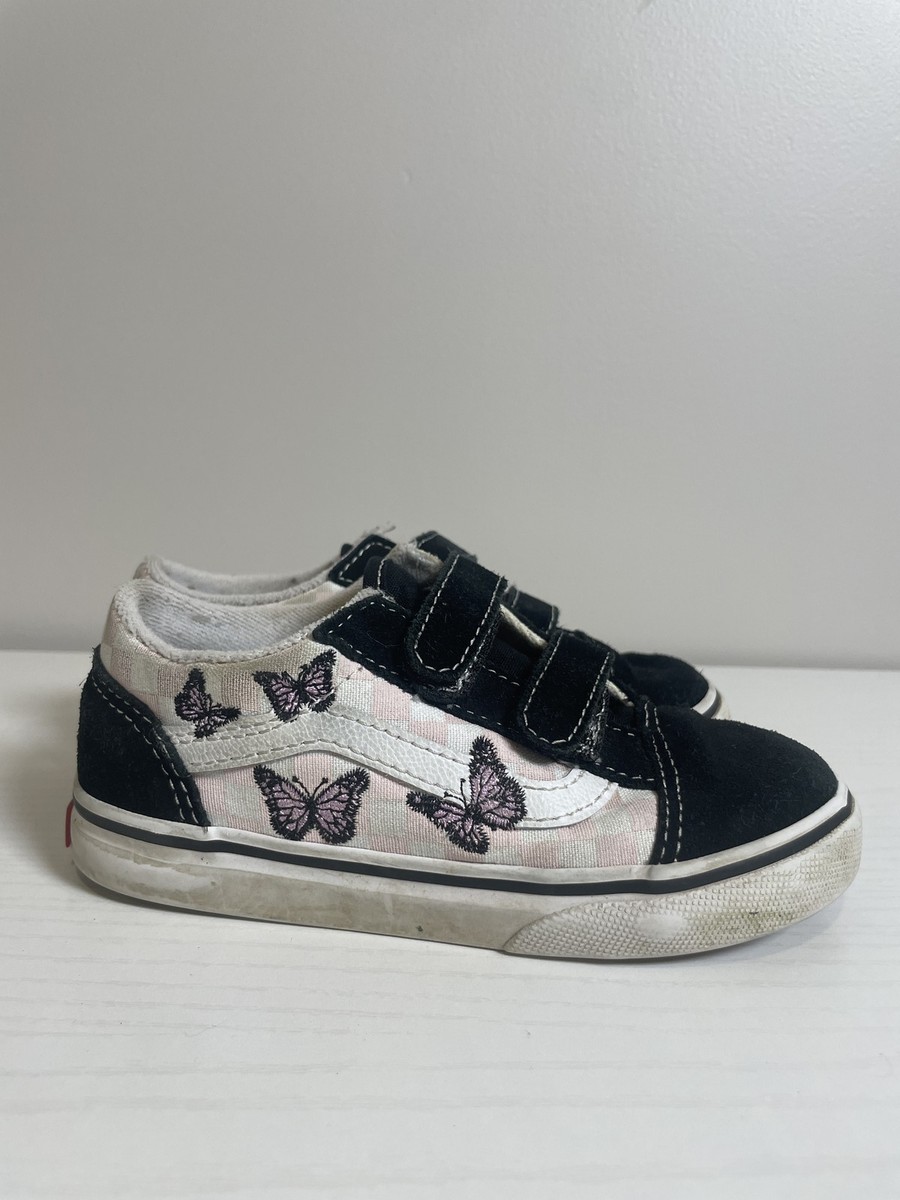 Butterfly Kids White Vans Slip On Vans Off The Wall Kids Butterfly