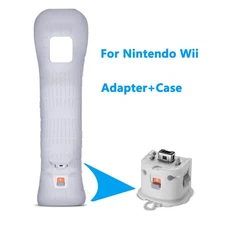 Motion Plus Adapter Sensor and Silicon Case for Nintendo Wii Remote Controller