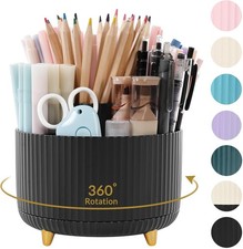 360 Degree Rotating Desk Organizer, Pencil Pen Holder for Desk