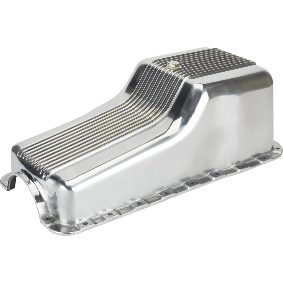 Cacerola de aceite de aluminio con aletas, se adapta a Ford 289-302 Foto 2 de 4