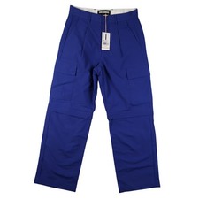 Double Rainbouu Pants Mens SMALL Blue Cargo Ripstop Zip Off Convertible S NWT