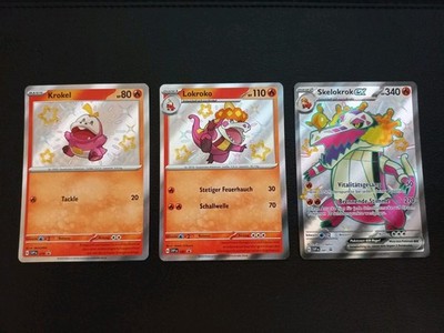 Pokemon Karten Krokel Lokroko Skelokrok Ex Promo Deutsch Holo