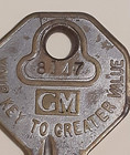  Vintage GM Automotive Cut Keys made in USA Knock Out Your Key to Greater Value  — photo 5