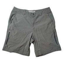 Magellan Outdoors Shorts Mens 36 Gray Ripstop Hiking Cargo Fishing Lightweight