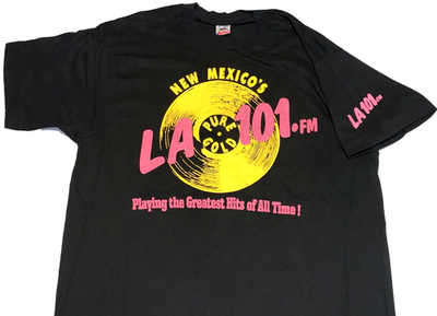 #ad Rare 1990s LA 101 FM Radio Station New Mexico T Shirt New XL Single Stitch $89.99