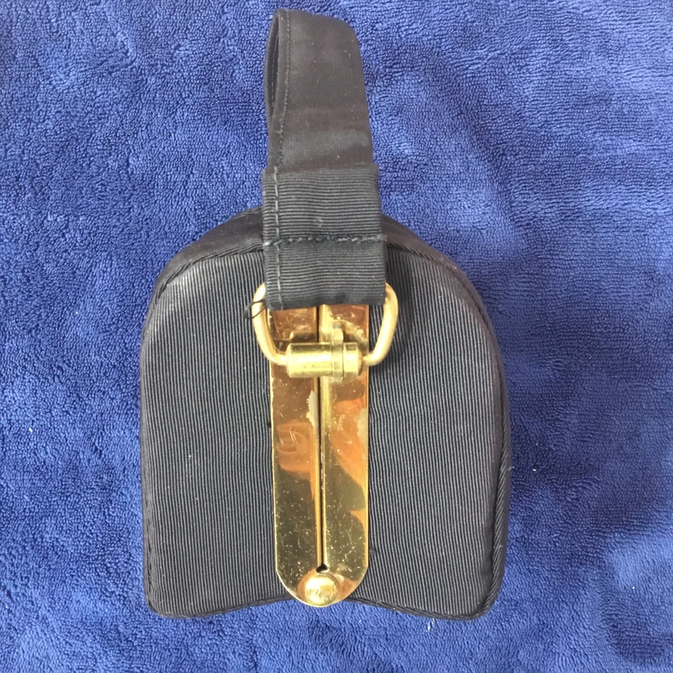 Vintage Black Graceline Master Evening Clutch/Purse w/ Gold Trim and Coin Purse - Image 4 of 4