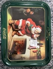 Vintage 1989 Coca-Cola Christmas Metal Serving Tray