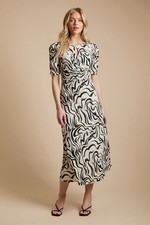 Dorothy Perkins Neutral Midi Dress Womens Daywear Dresses