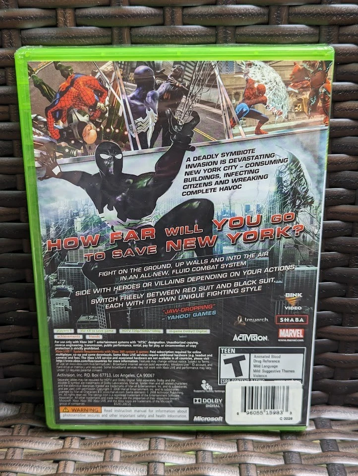 Spider-Man: Web of Shadows Microsoft Xbox 360 Brand New FACTORY XY Sealed Game - Image 4 of 4
