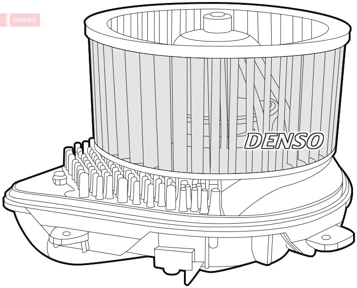 Interior Blower Motor fits PEUGEOT EXPERT 222, 224 1.8 96 to 00 LFZ(XU7JP) Denso - Image 3 of 4