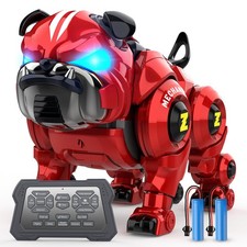 Lterfear Robot Dog for Kids, Remote Control Robot Rechargeable Programing Stu...