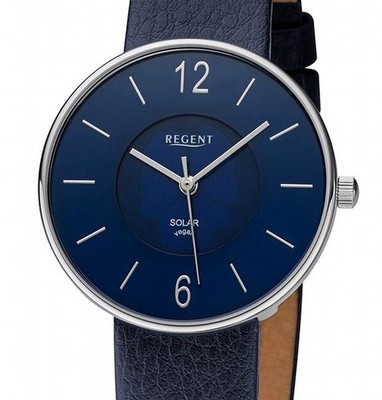 Regent BA-717 Edelstahl SOLAR Damenuhr VEGANES Band Seiko-Werk UVP* 138,00 EUR