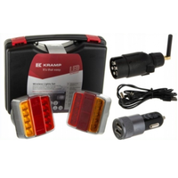 GMP Funk LED RüCkleuchten Set 12V Kabellos Magnet AnhäNger Traktor 7-Polig
