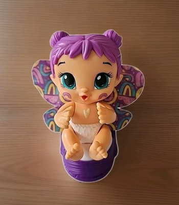 2pc Baby Alive Glo Pixies Plum Rainbow & Potty Toilet Wings Glow in the Dark