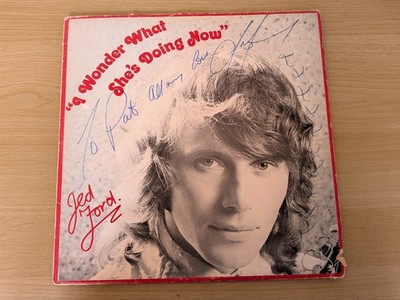 I Wonder What She's Doing Now - Jed Ford (Broken Vinyl, Signed, SRTZ 75346)