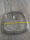 Pyrex A 12 C Clear Glass Square Replacement LID ONLY For 5-J Corning Ware 10"